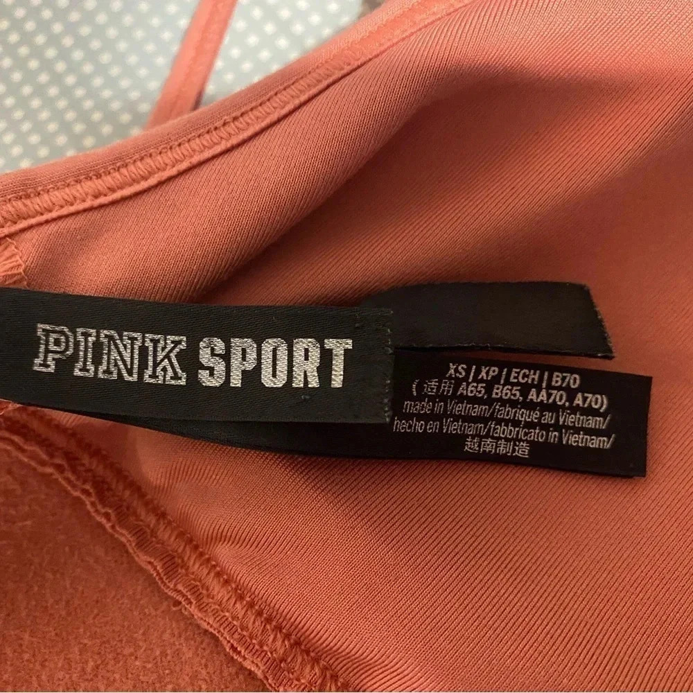 Victorias Secret PINK Ultimate Lightly Lined Sports Bra Coral Size XS - Picture 6 of 9